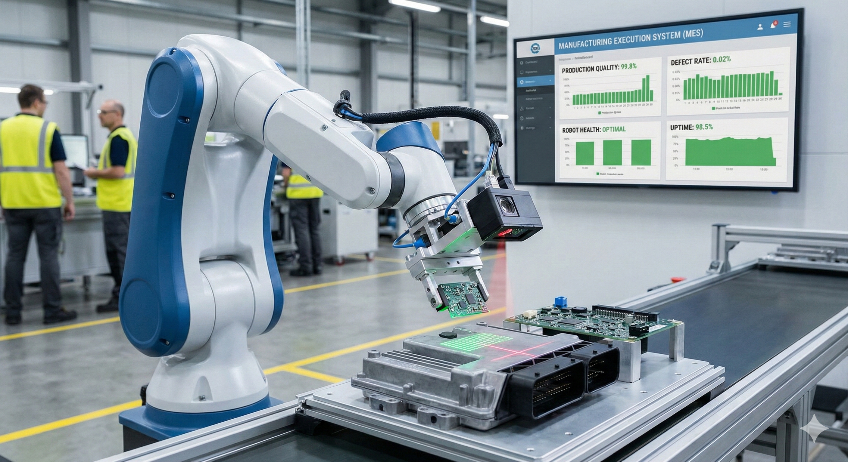 Robotic Arm Physical AI for Assembly Line Quality